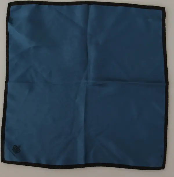 Black Blue DG Crown Printed Square Handkerchief Scarf