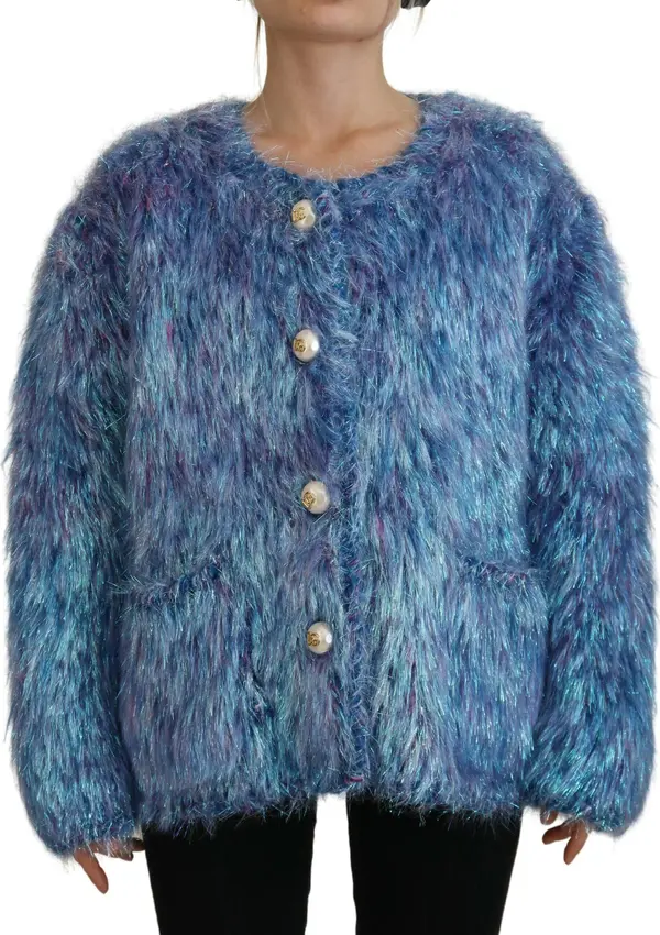 Multicolor Polyester Fringes Coat Jacket