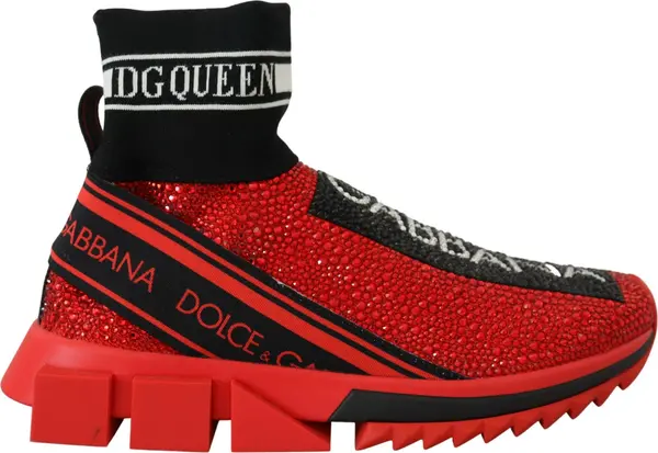 Red Bling Sorrento Sneakers Socks Shoes