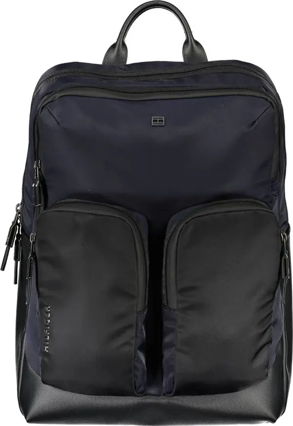 Blue Polyurethane Men's Backpack