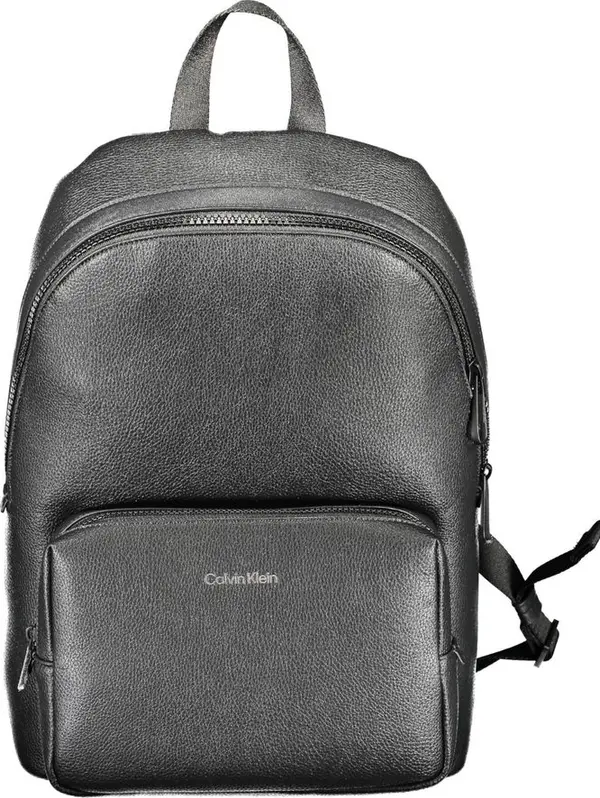 Nero Poliuretano Men Backpack