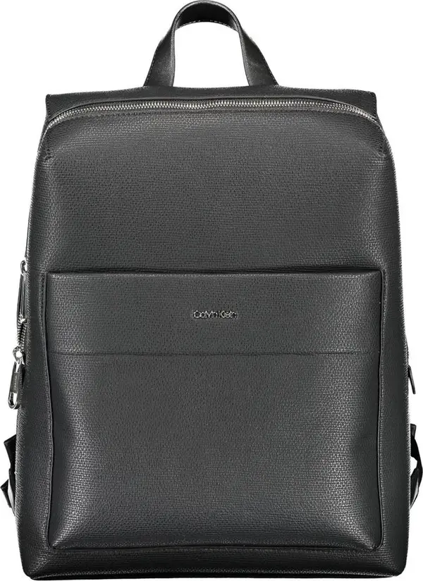 Nero Polyester Men Backpack