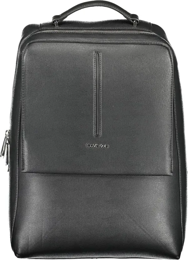Nero Polyester Men Backpack