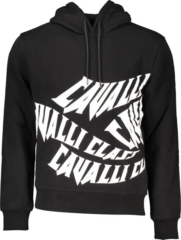 Black Cotton Men's Sweatshirt