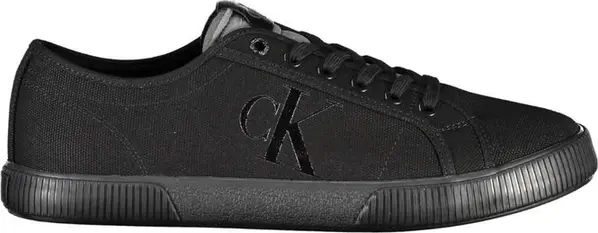 Black Cotton Men Sneaker