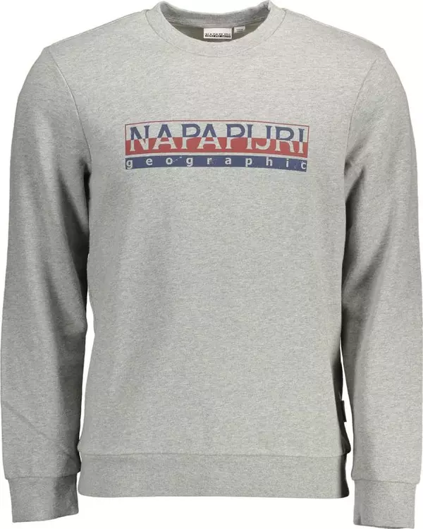 Grigio Cotton Men Sweatshirt