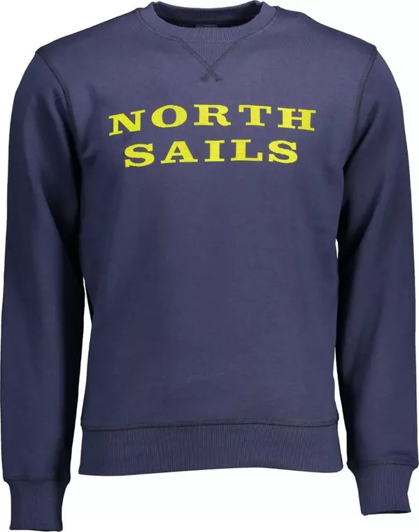 Blue Cotton Men's Sweatshirt