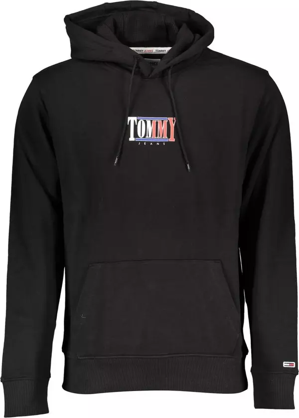 Black Cotton Men's Sweatshirt