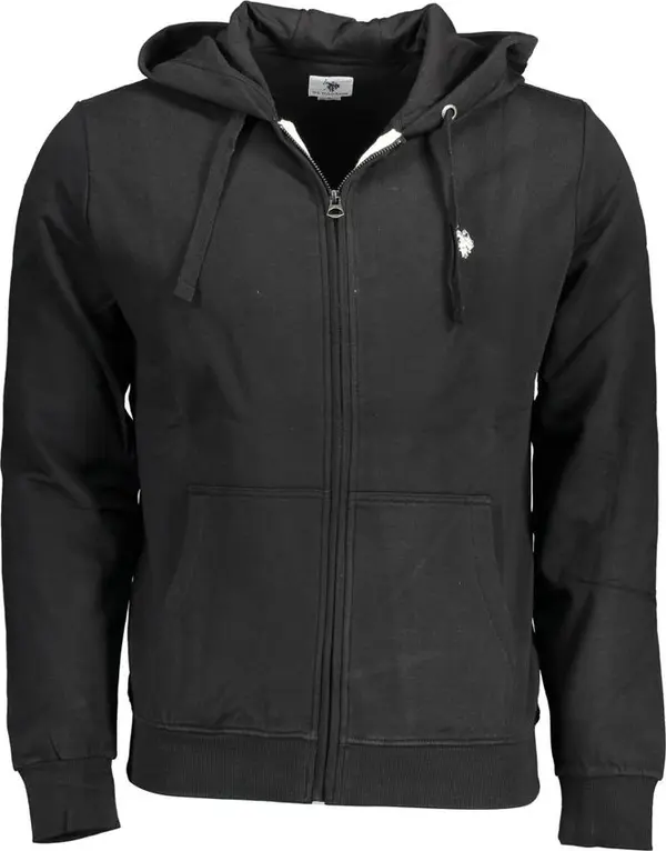 Black Cotton Men's Sweatshirt