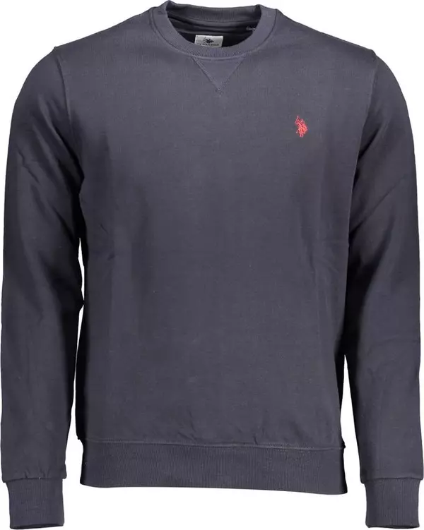 Blue Cotton Men's Sweatshirt