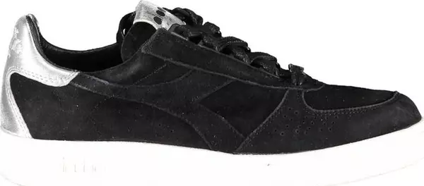 Black Leather Women Sneaker