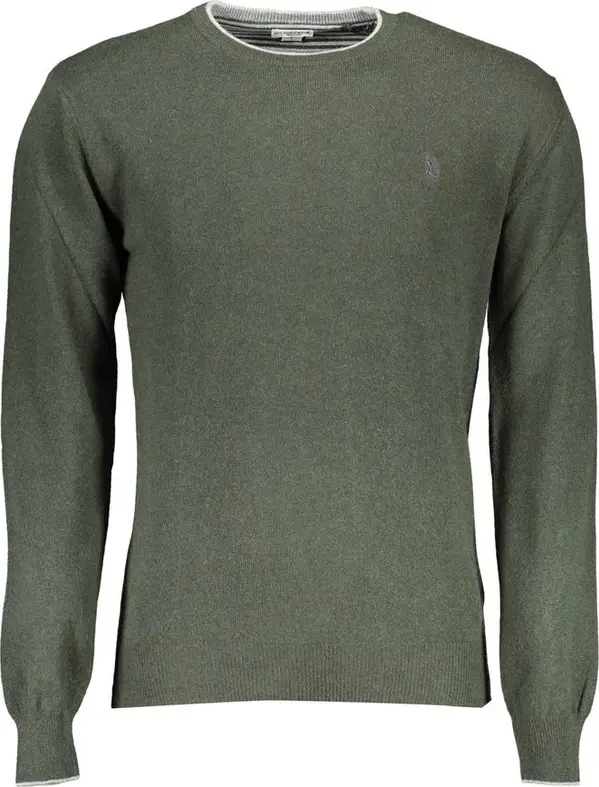 Green Wool Men's Sweater