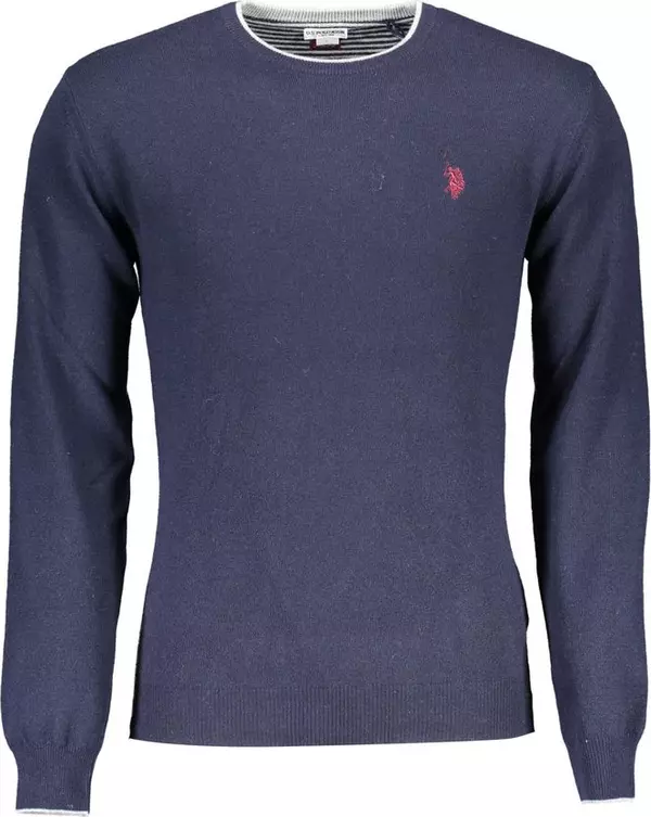 Blue Wool Men's Sweater