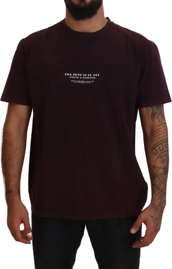 Bordeaux Crewneck Short Sleeve T-shirt