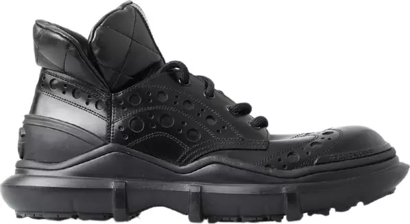 Black Leather Ankle Casual Boots