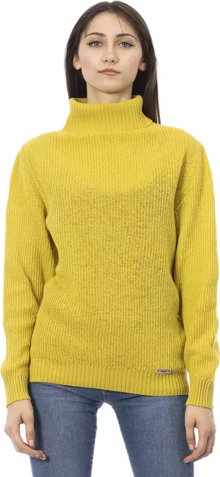 Yellow Wool Women Sweater