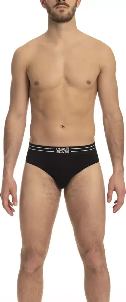 Black Cotton Men's Underwear Trio Pack