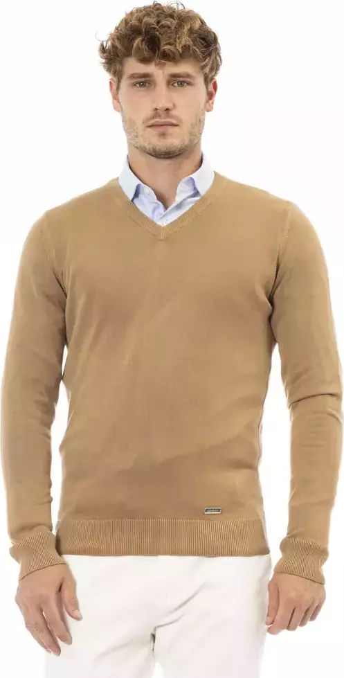 Beige Modal Men Sweater