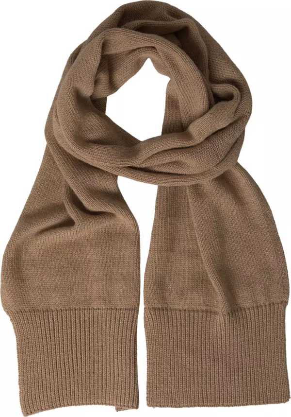Brown Knitted Camel Wrap Shawl Foulard Scarf