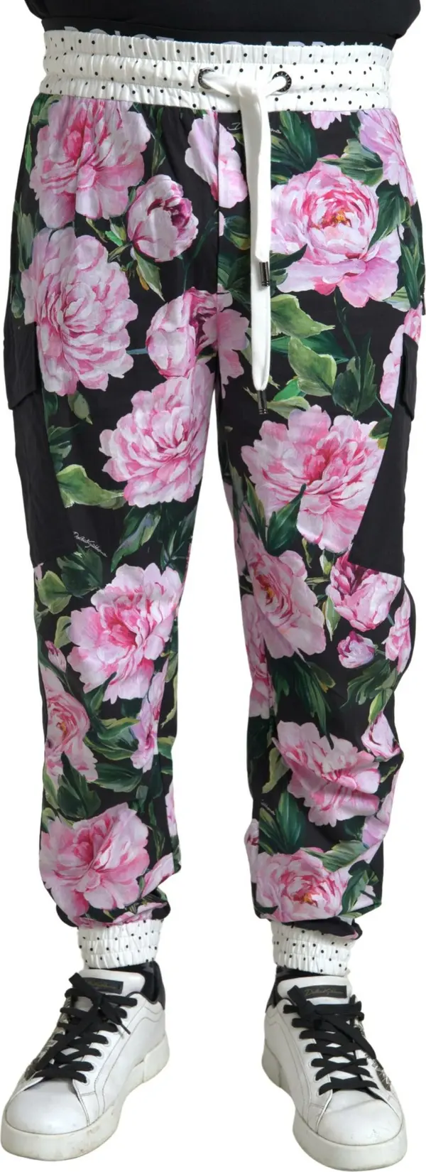 Multicolor Peony Joggers Cotton Men Pants