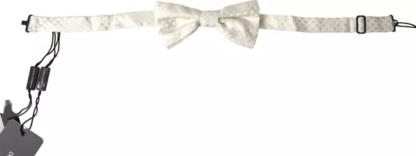 Ivory Fantasy Pattern Adjustable Neck Papillon Bow Tie