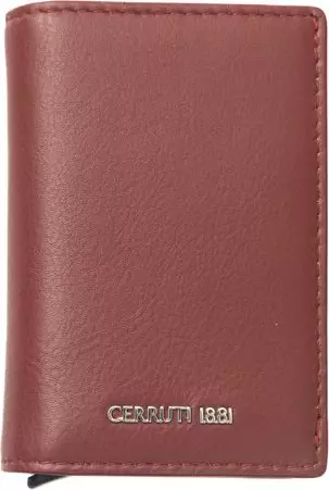 Red Calfskin Men Wallet