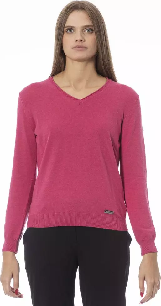 Fuchsia Cashmere Women Sweater