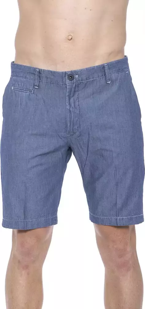 Blue Cotton Shorts