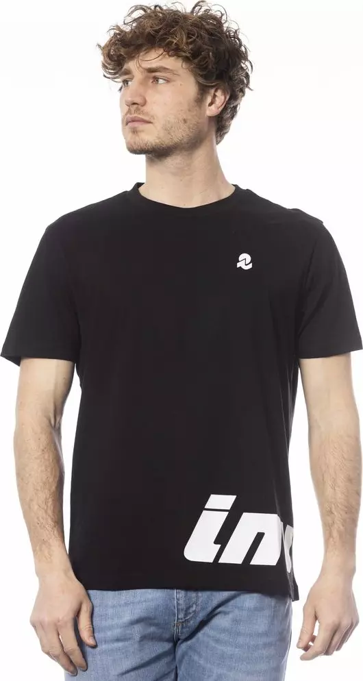 Black Cotton Men T-Shirt