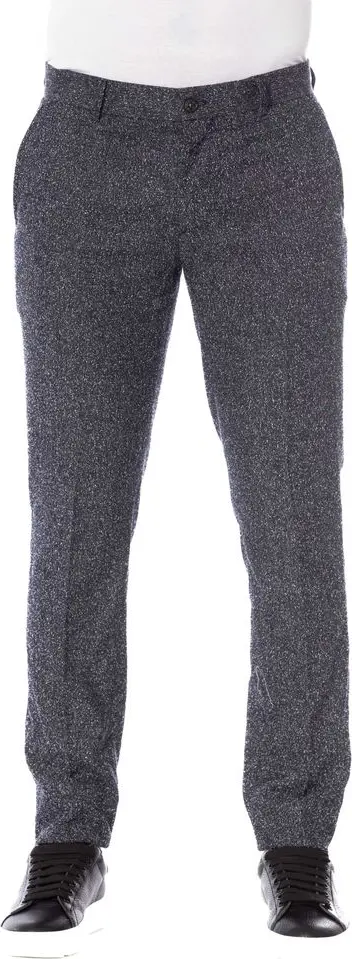 Black Cotton Men Pant