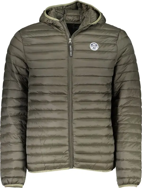 Green Polyamide Men Jacket
