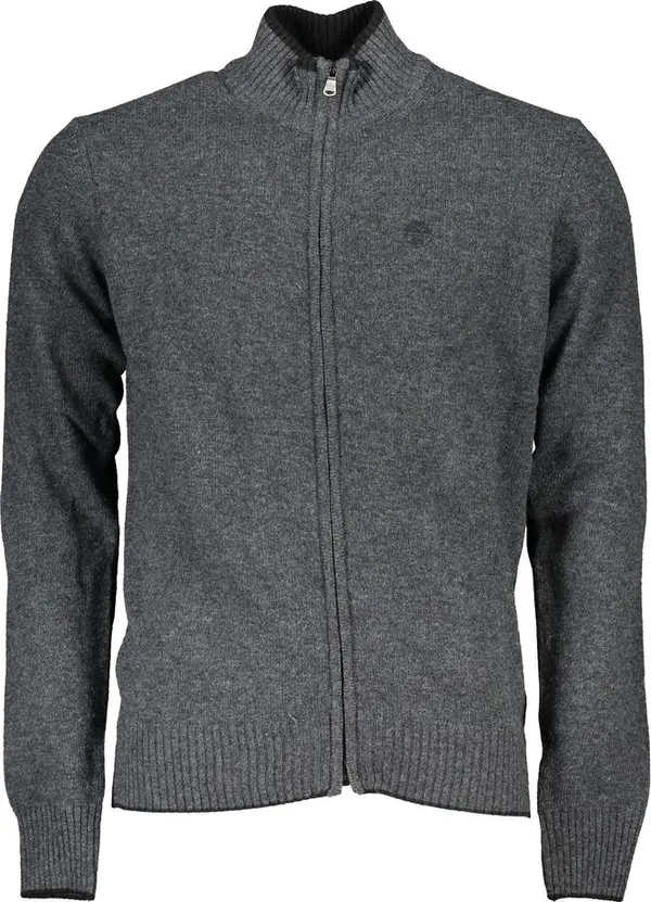 Grigio Poliammide Men Cardigan