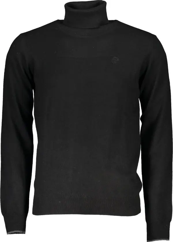 Black Poliammide Men Sweater