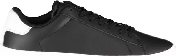 Black Polyurethane Men Sneaker