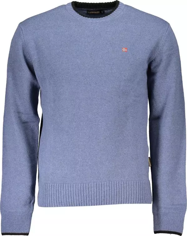 Blue Tessuto Men Sweater