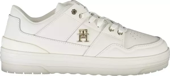 White Leather Women Sneaker
