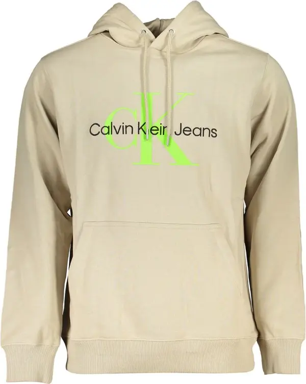Beige Cotton Men's Sweatshirt