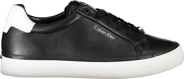 Black Leather Women Sneaker