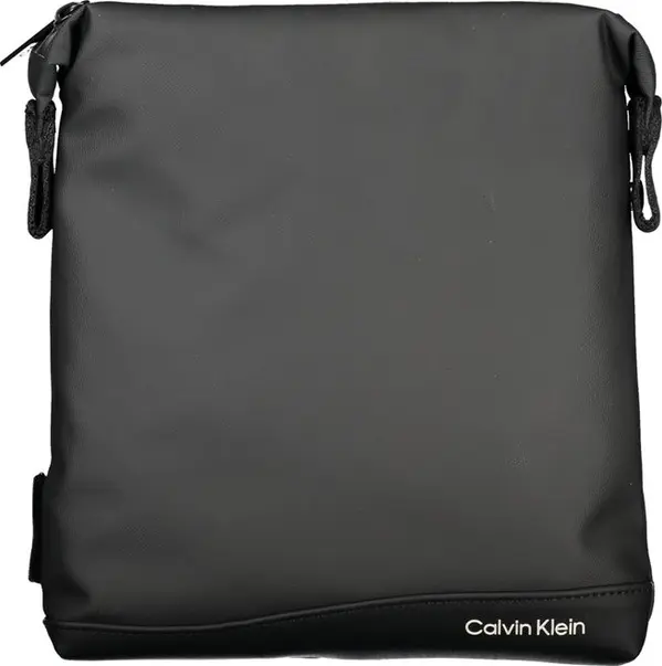 Elegant Black Shoulder Bag with Contrast Details