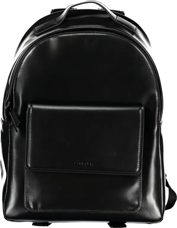 Elegant Black Urban Backpack with Laptop Compartment