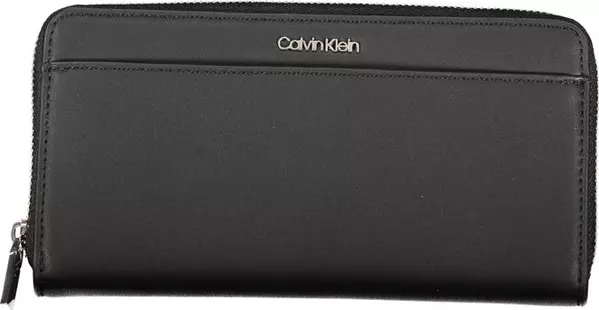 Black Polyester Women Wallet