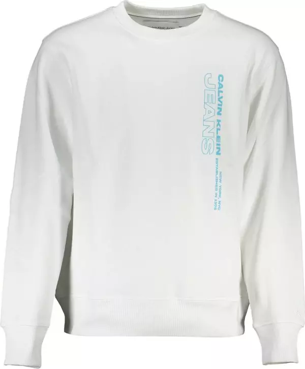 White Cotton Men's Sweatshirt