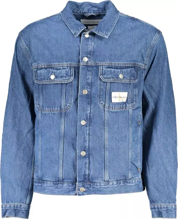 Blu Cotton Men Jacket