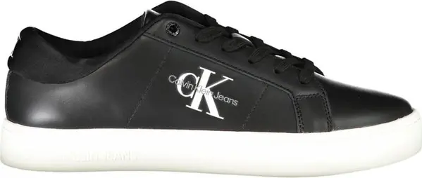 Black Polyurethane Men's Sneaker