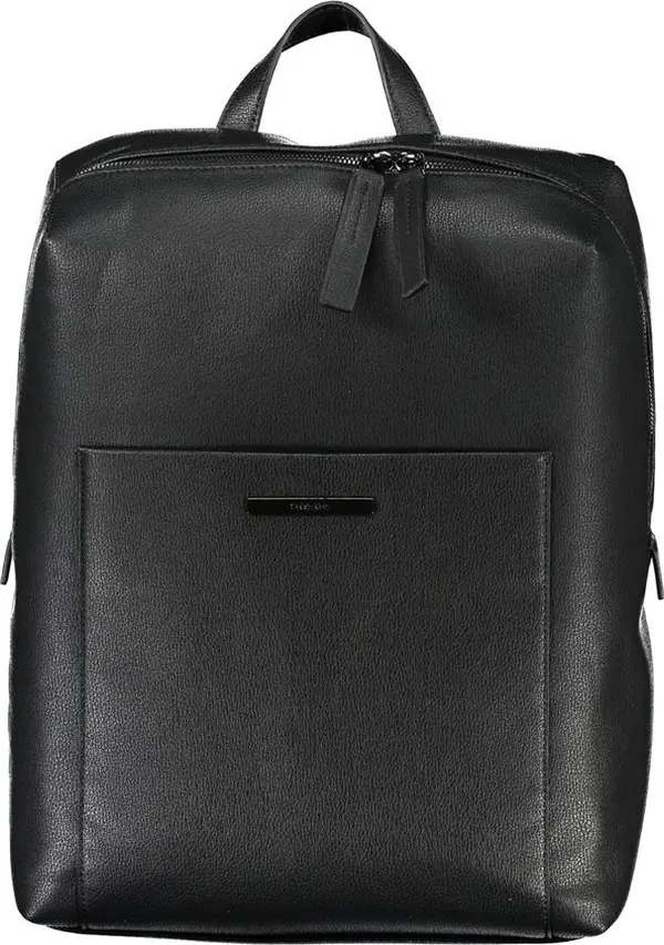 Nero Polyester Men Backpack