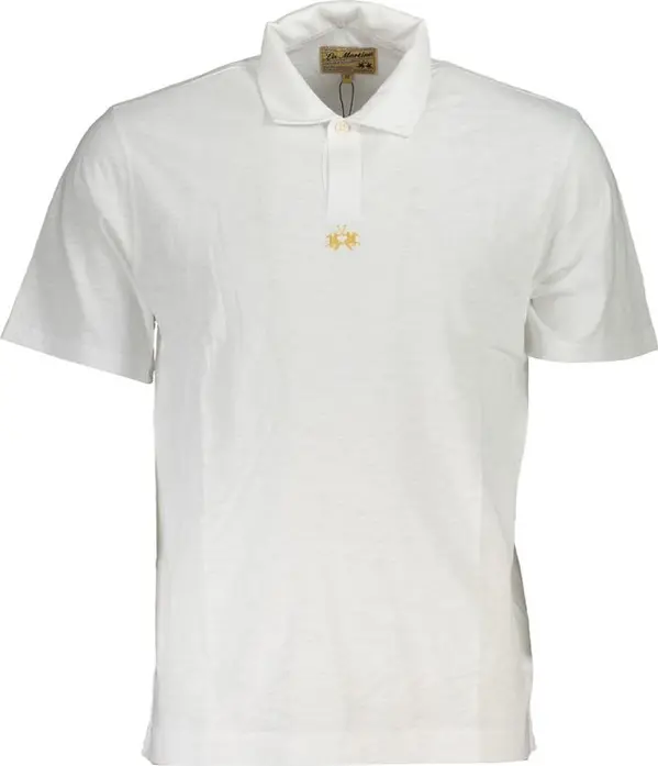 White Cotton Men's Polo Shirt