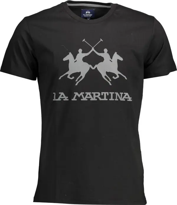 Black Cotton Men's T-Shirt