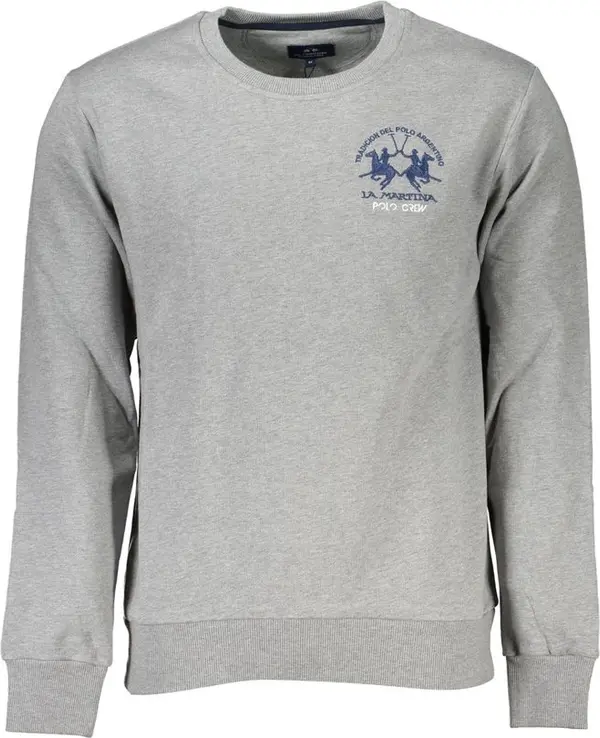 Grigio Cotton Men Sweatshirt