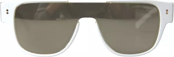 White Acetate Mirror Lenses DG4356 Sunglasses