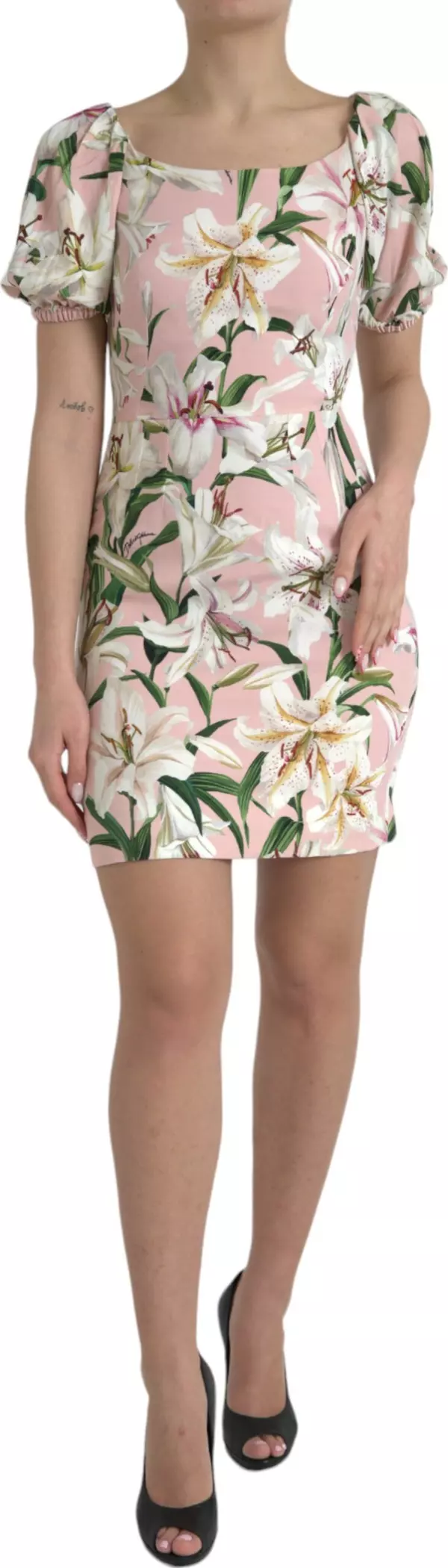 Pink Lily Viscose Sheath Stretch Mini Dress